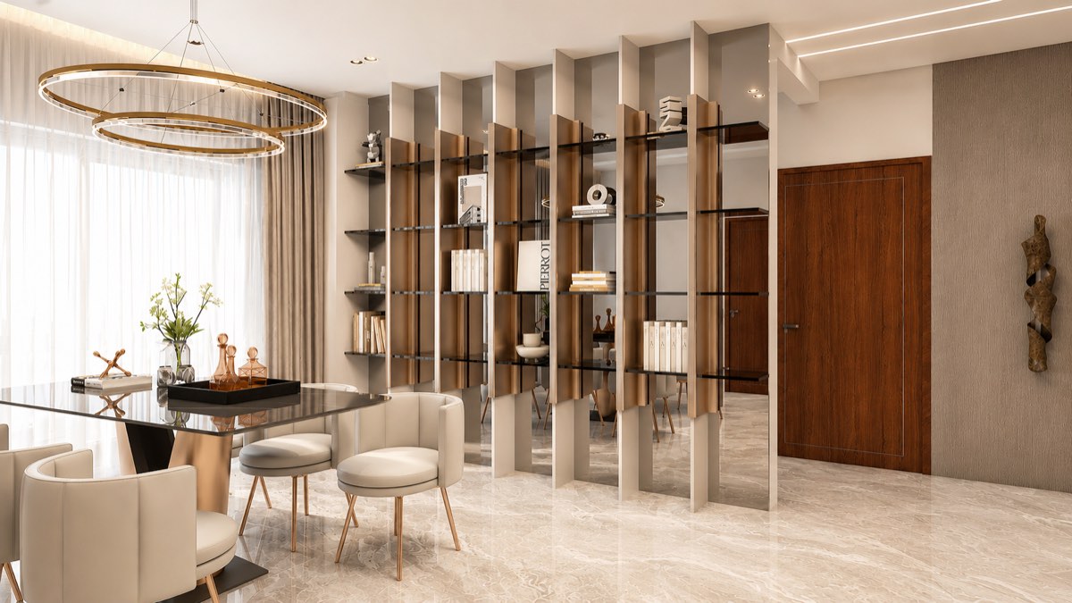 Dining room render, 2,880 sq ft Imperia 3 BHK